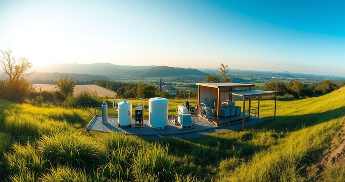 Esta&ccedil;&atilde;o Compacta de Tratamento de &Aacute;gua Eficiente