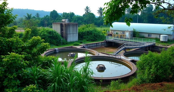 Esta&ccedil;&atilde;o de tratamento do esgoto &eacute; essencial para a preserva&ccedil;&atilde;o ambiental e sa&uacute;de p&uacute;blica