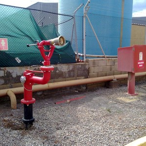 Sistema de combate a incêndio hidrantes